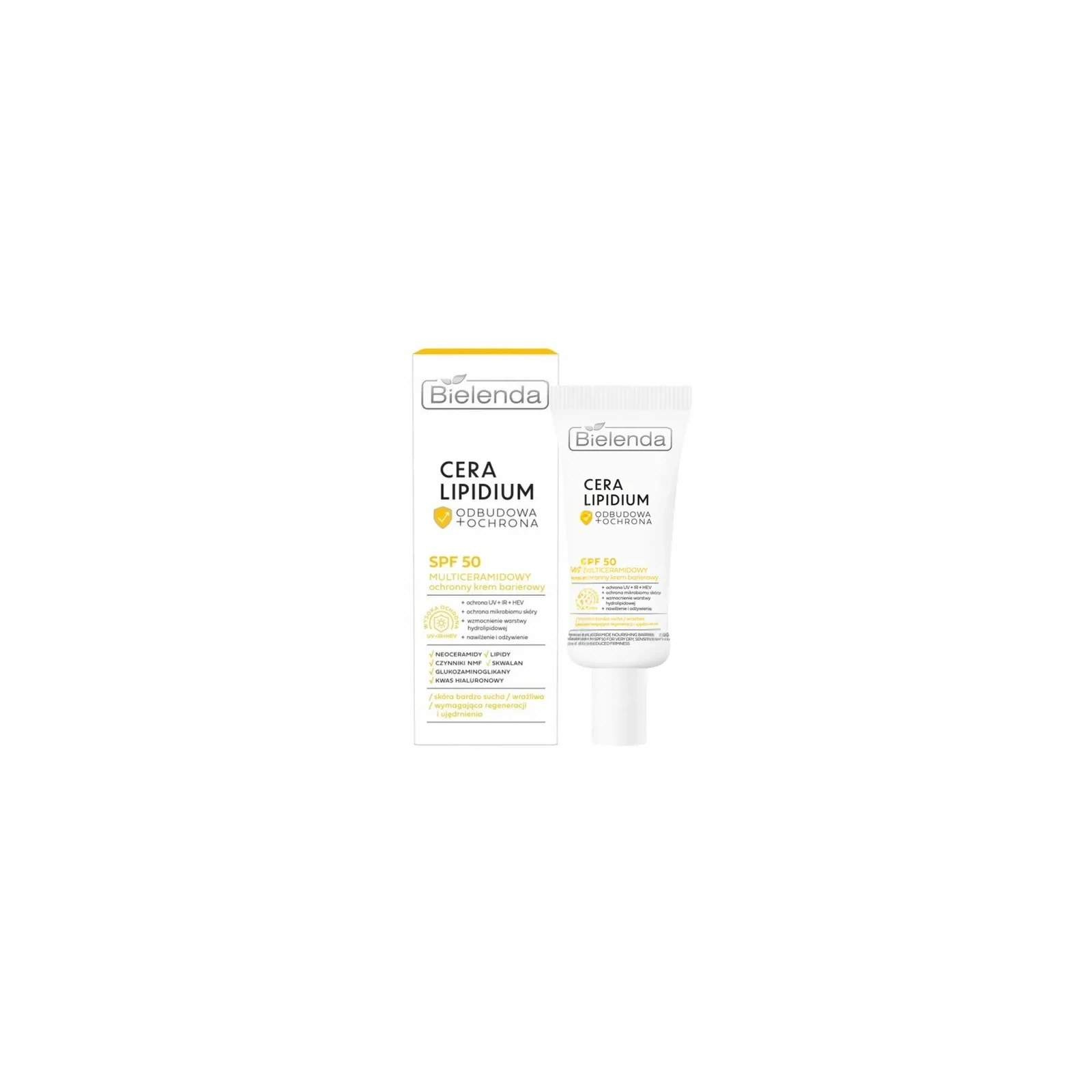 BIELENDA Cera Lipidium krem do twarzy multiceramidowy ochronny SPF 50 30ml