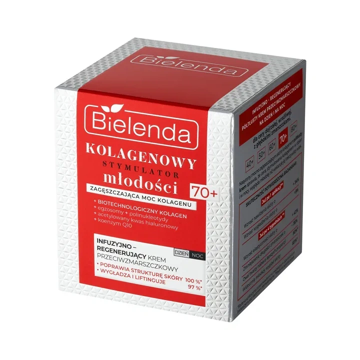 BIELENDA Kolagenowy Stymulator Młodości krem do twarzy dzień i noc 70+ 50ml