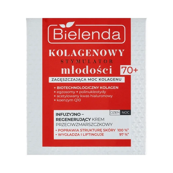 BIELENDA Kolagenowy Stymulator Młodości krem do twarzy dzień i noc 70+ 50ml