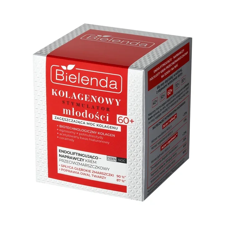 BIELENDA Kolagenowy Stymulator Młodości krem do twarzy dzień i noc 60+ 50ml