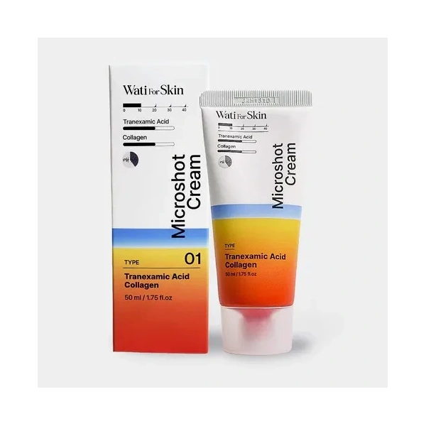 Wati For Skin WATI FOR SKIN Microshot Cream krem do twarzy Tranexamic Acid Collagen 50ml — Składniki i ocena