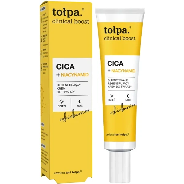 TOŁPA Clinical Boost regenerujący krem do twarzy Cica+Niacynamid 40ml