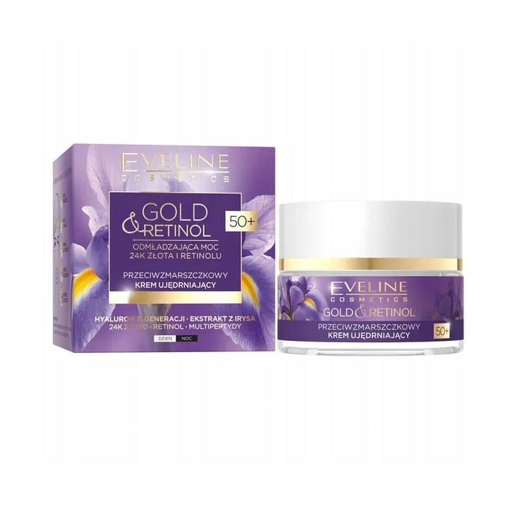 EVELINE Gold & Retinol krem do twarzy ujędrniający 50+ 50ml