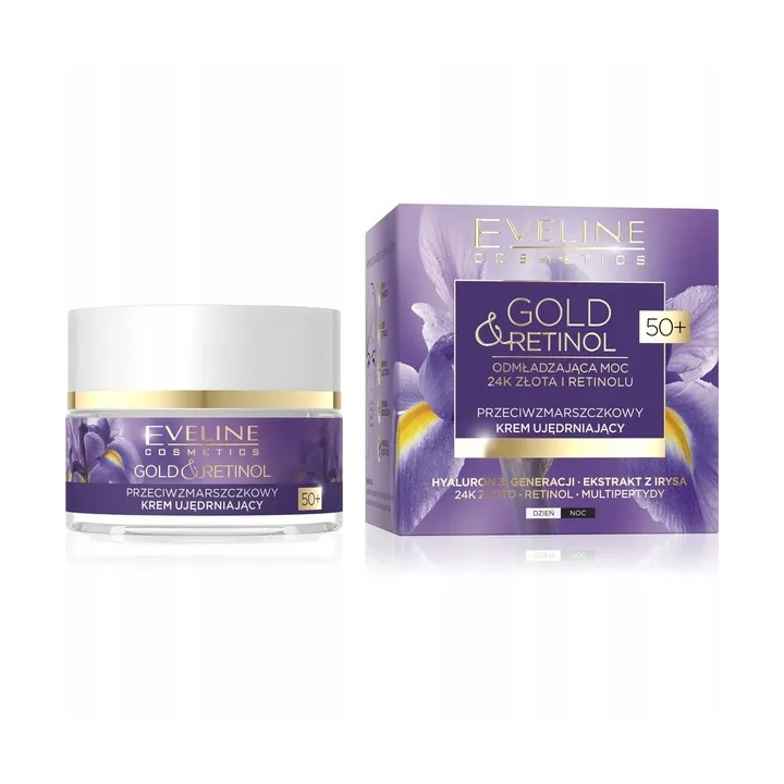 EVELINE Gold & Retinol krem do twarzy ujędrniający 50+ 50ml