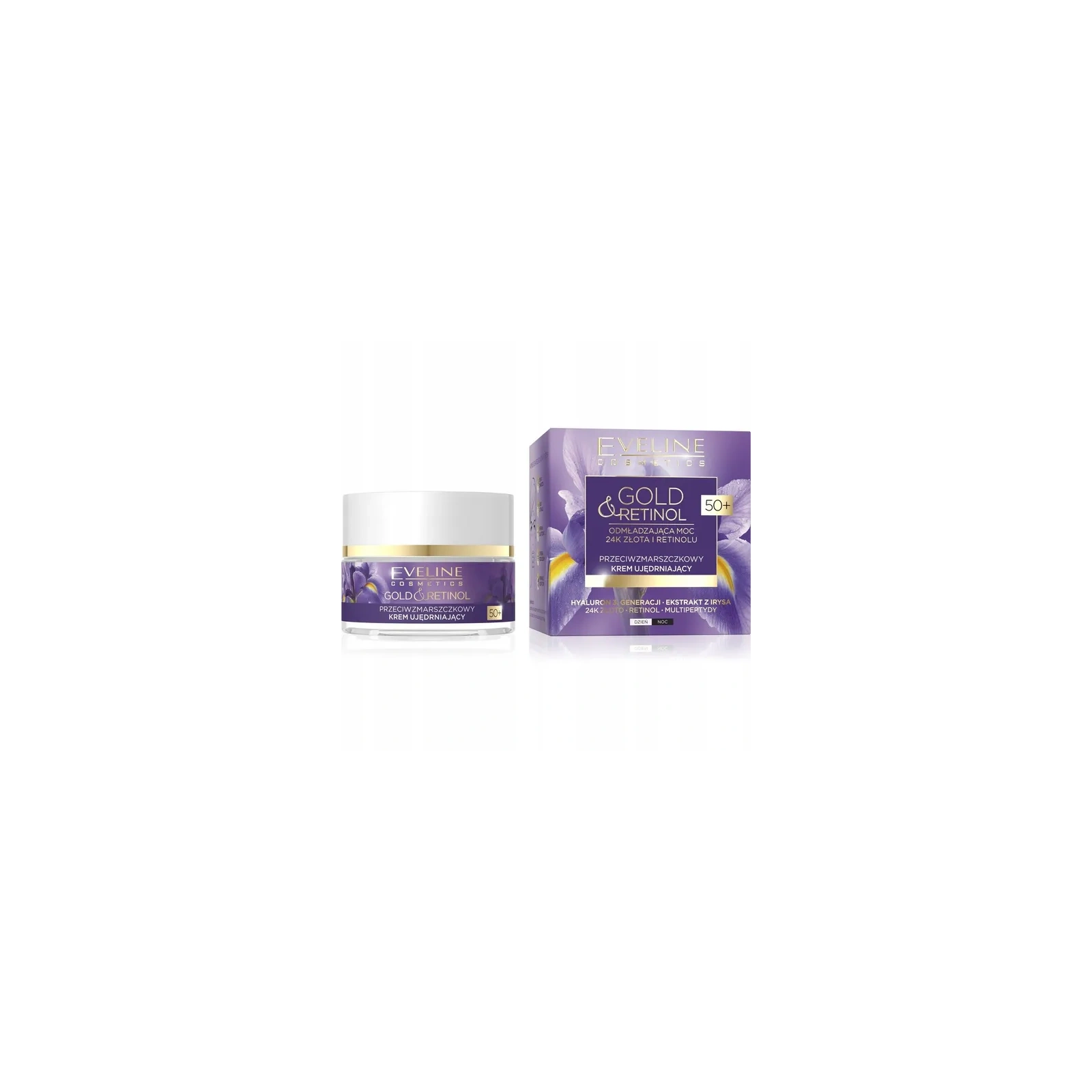 EVELINE Gold & Retinol krem do twarzy ujędrniający 50+ 50ml
