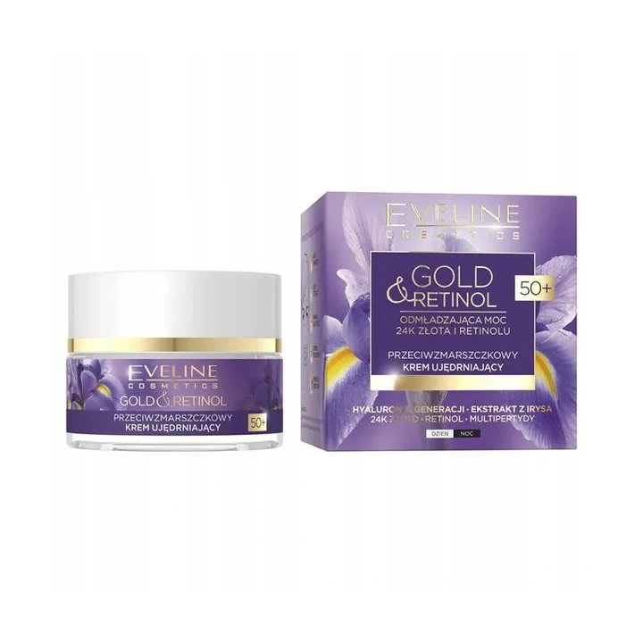 EVELINE Gold & Retinol krem do twarzy ujędrniający 50+ 50ml