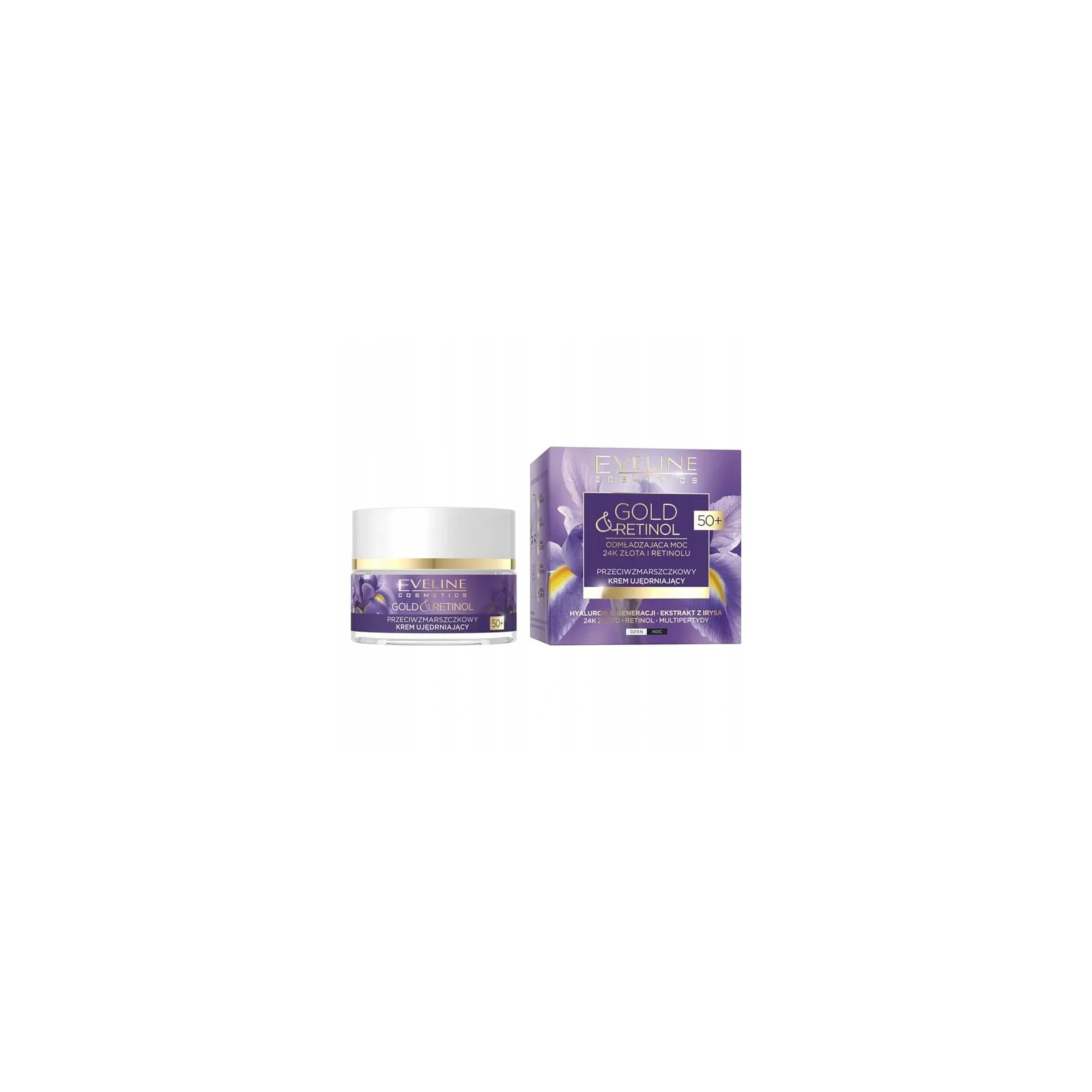 EVELINE Gold & Retinol krem do twarzy ujędrniający 50+ 50ml