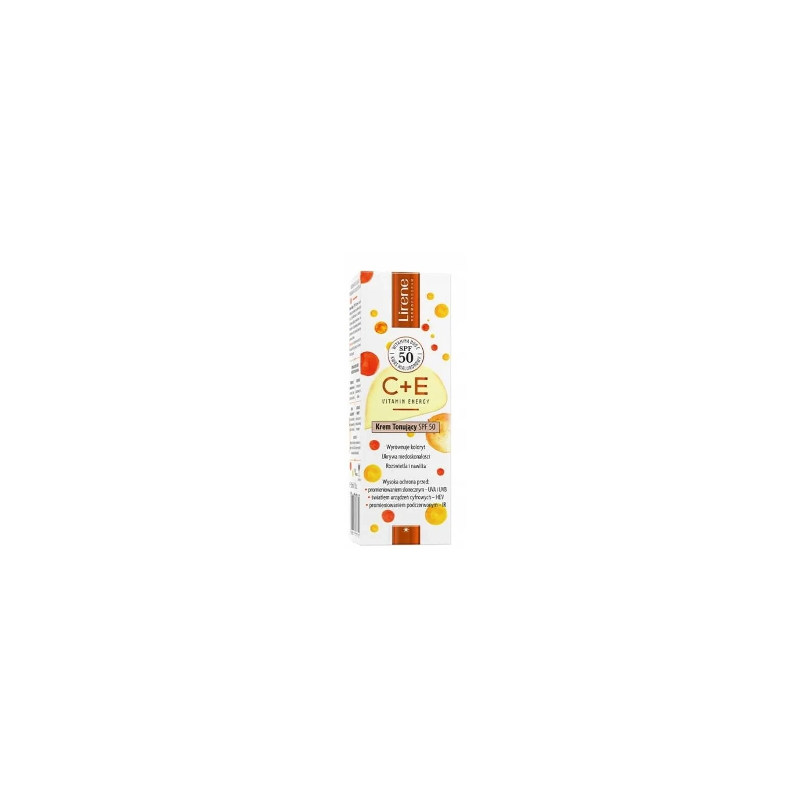 LIRENE Vitamin Energy C+E tonujący krem do twarzy SPF50 30ml
