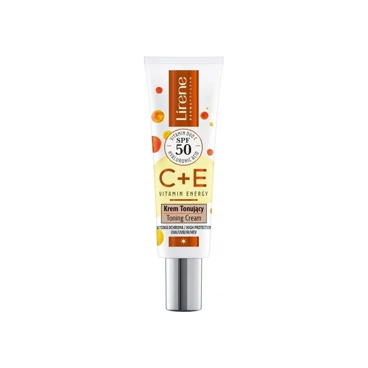 LIRENE Vitamin Energy C+E tonujący krem do twarzy SPF50 30ml