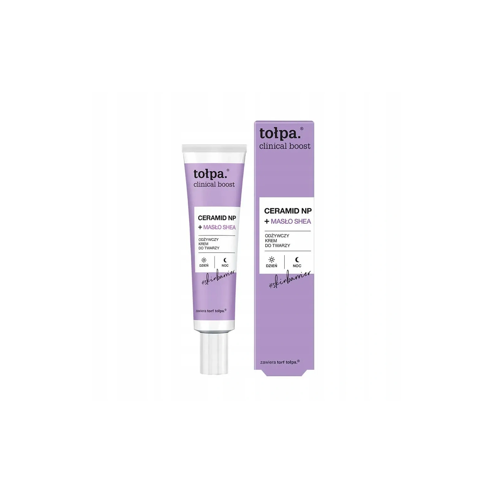 TOŁPA Clinical Boost Ceramid NP+Masło Schea krem do twarzy odżywczy 40ml