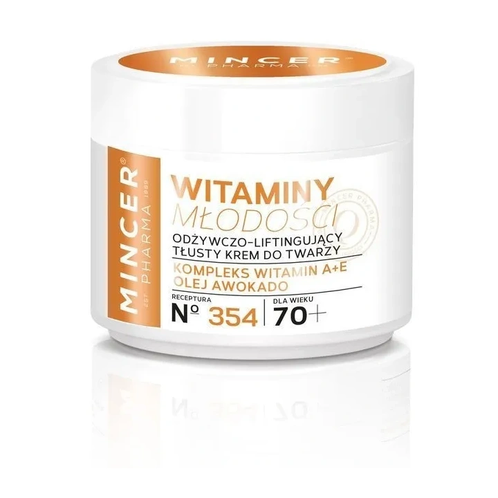 MINCER PHARMA Witaminy Młodości odżywczo-liftingujący krem do twarzy 70+ 50ml