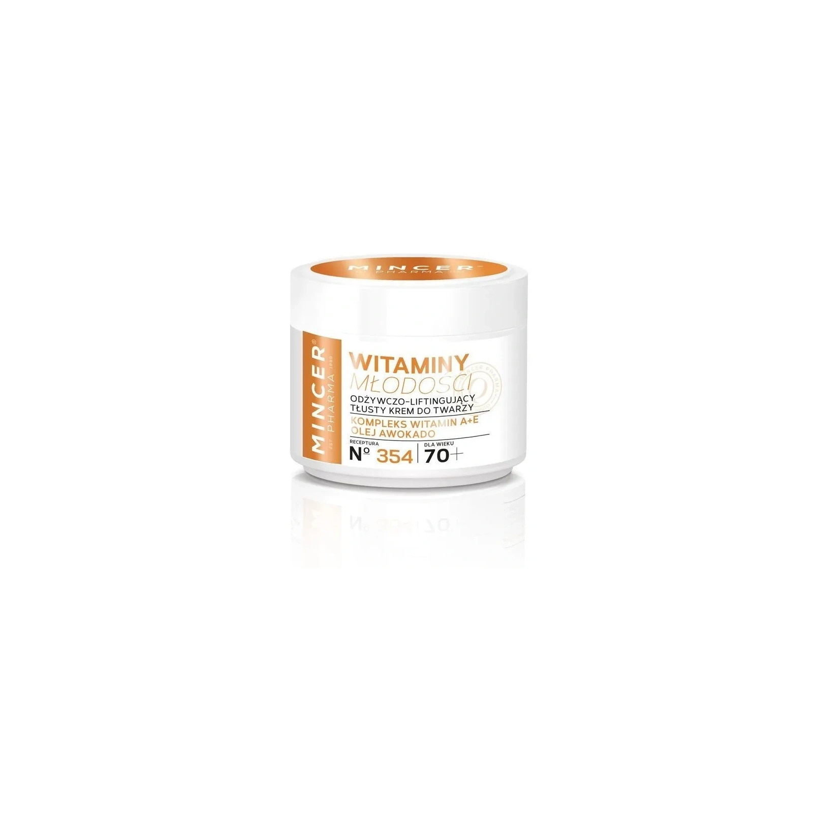 MINCER PHARMA Witaminy Młodości odżywczo-liftingujący krem do twarzy 70+ 50ml