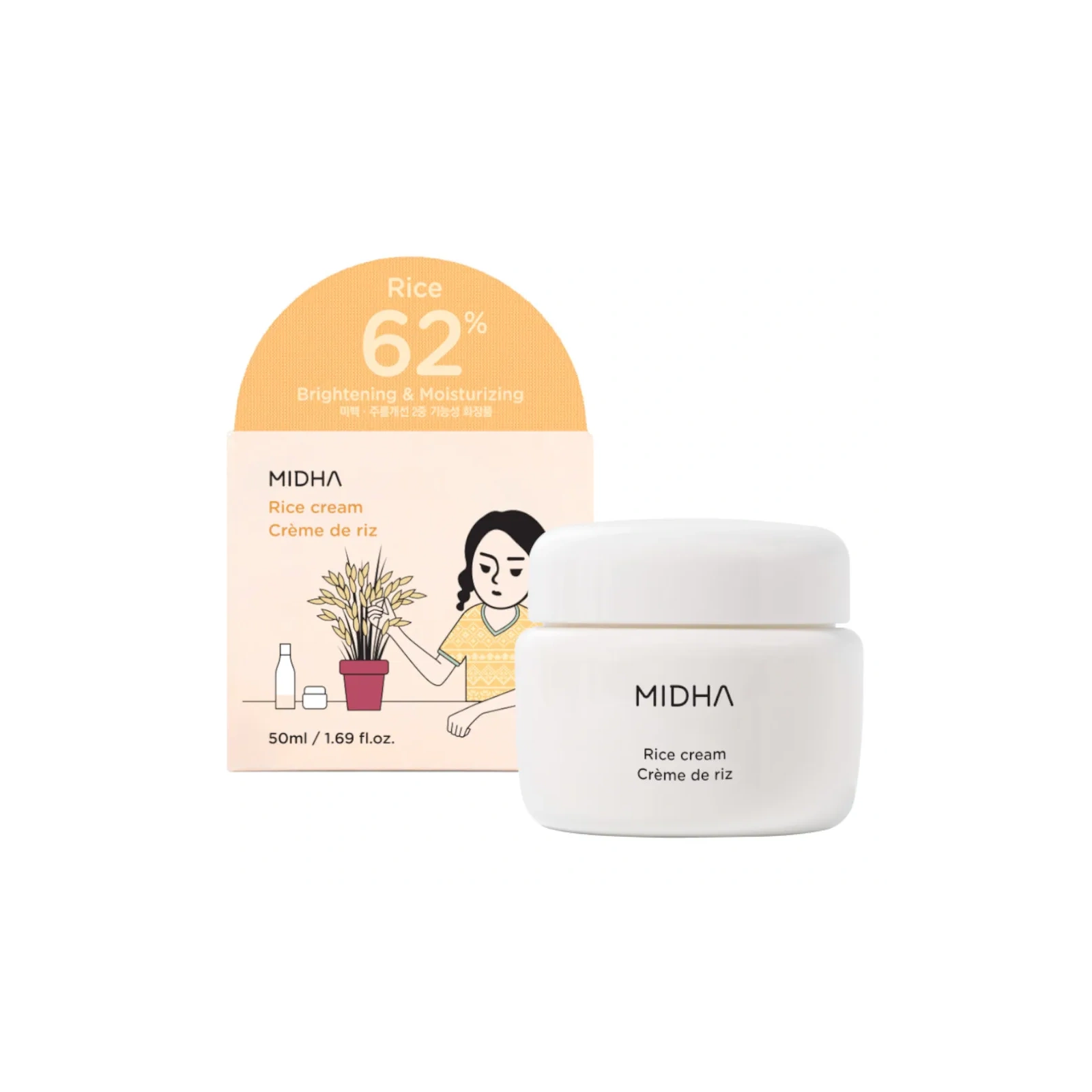 MIDHA Rice To Meet You krem do twarzy z Ryżem 50ml