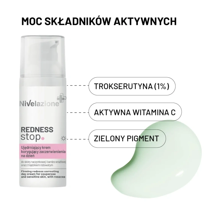 FARMONA Nivelazione Redness Stop ujędrniający krem do twarzy korygujący zaczerwienienia na dzień 50ml