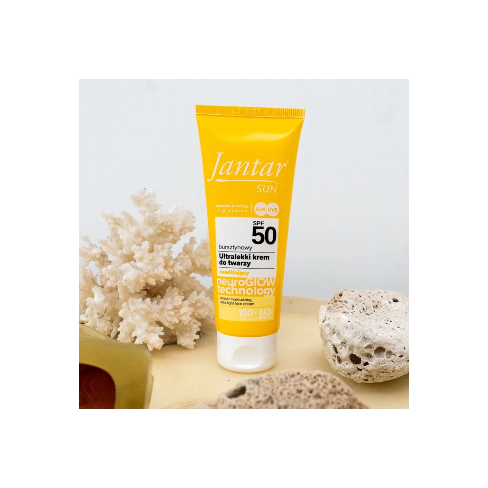 FARMONA Jantar Sun ultralekki krem do twarzy SPF50 50ml
