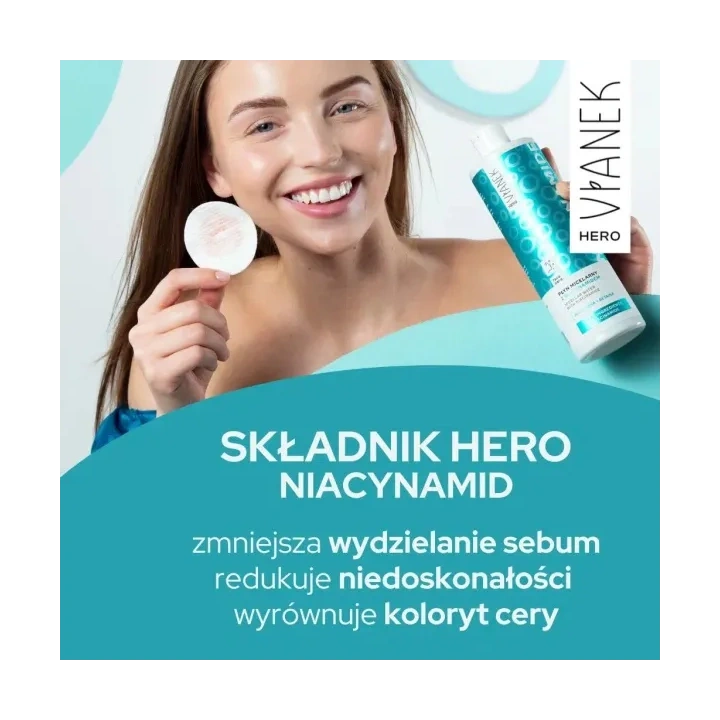 SYLVECO Vianek Hero Niacynamid płyn micelarny 400ml