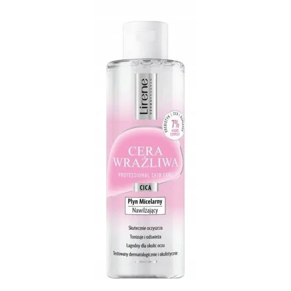 LIRENE Cera Wrażliwa płyn micelarny do oczu i twarzy nawilżający 200ml