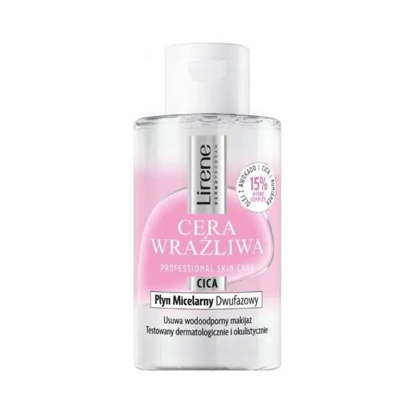 LIRENE Cera Wrażliwa płyn micelarny do oczu i twarzy dwufazowy 125ml 