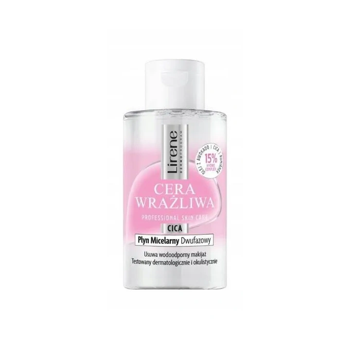 LIRENE Cera Wrażliwa płyn micelarny do oczu i twarzy dwufazowy 125ml 