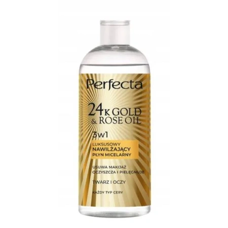 DAX Perfecta 24k Gold & Rose Oil płyn micelarny do twarzy nawilżający 400g