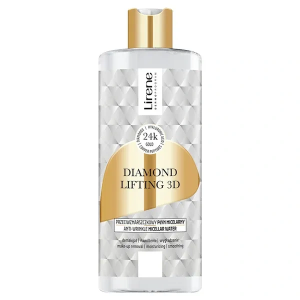 LIRENE Diamentowy Lifting 3d płyn micelarny do twarzy przeciwzmarszczkowy 400ml