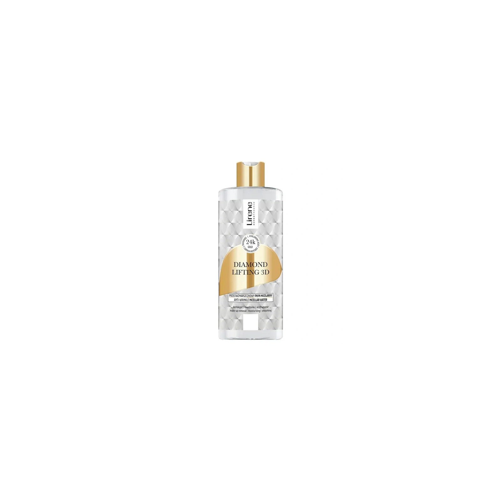 LIRENE Diamentowy Lifting 3d płyn micelarny do twarzy przeciwzmarszczkowy 400ml