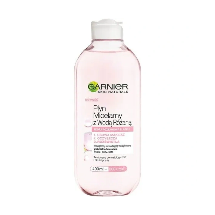 GARNIER Skin Naturals płyn micelarny z Wodą Różaną 400ml