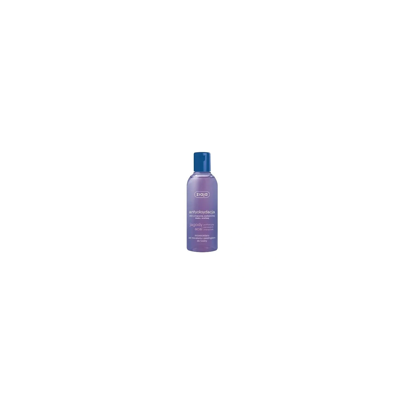 ZIAJA Jagody Acai żel micelarny z peelingiem do twarzy 200ml