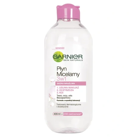 GARNIER Skin Naturals płyn micelarny 3w1 skóra wrażliwa 400ml