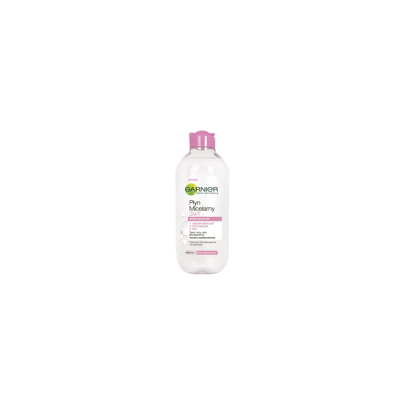 GARNIER Skin Naturals płyn micelarny 3w1 skóra wrażliwa 400ml