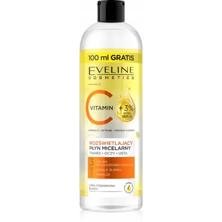EVELINE Vitamin C rozświetlający płyn micelarny 3w1 500ml