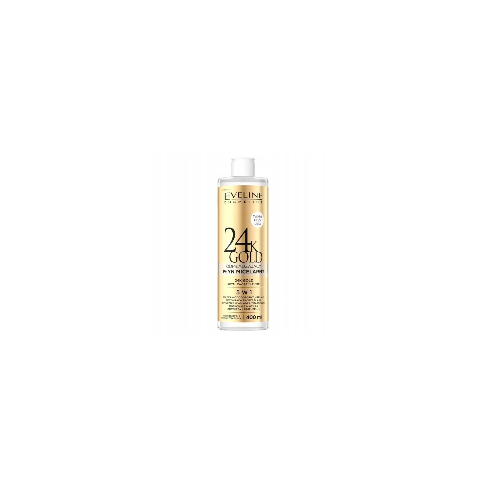 EVELINE 24K Gold odmładzający płyn micelarny 5w1 400ml
