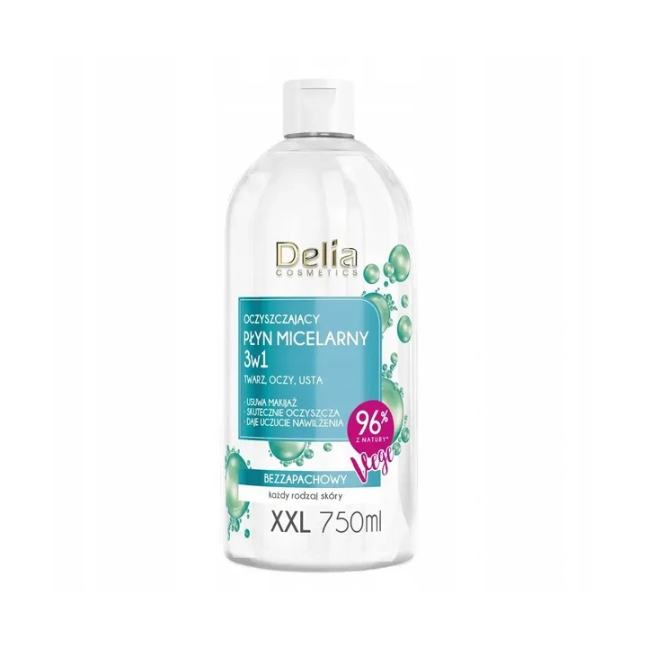 DELIA Micellar Water 3in1 płyn micelarny oczyszczający XXL 750ml