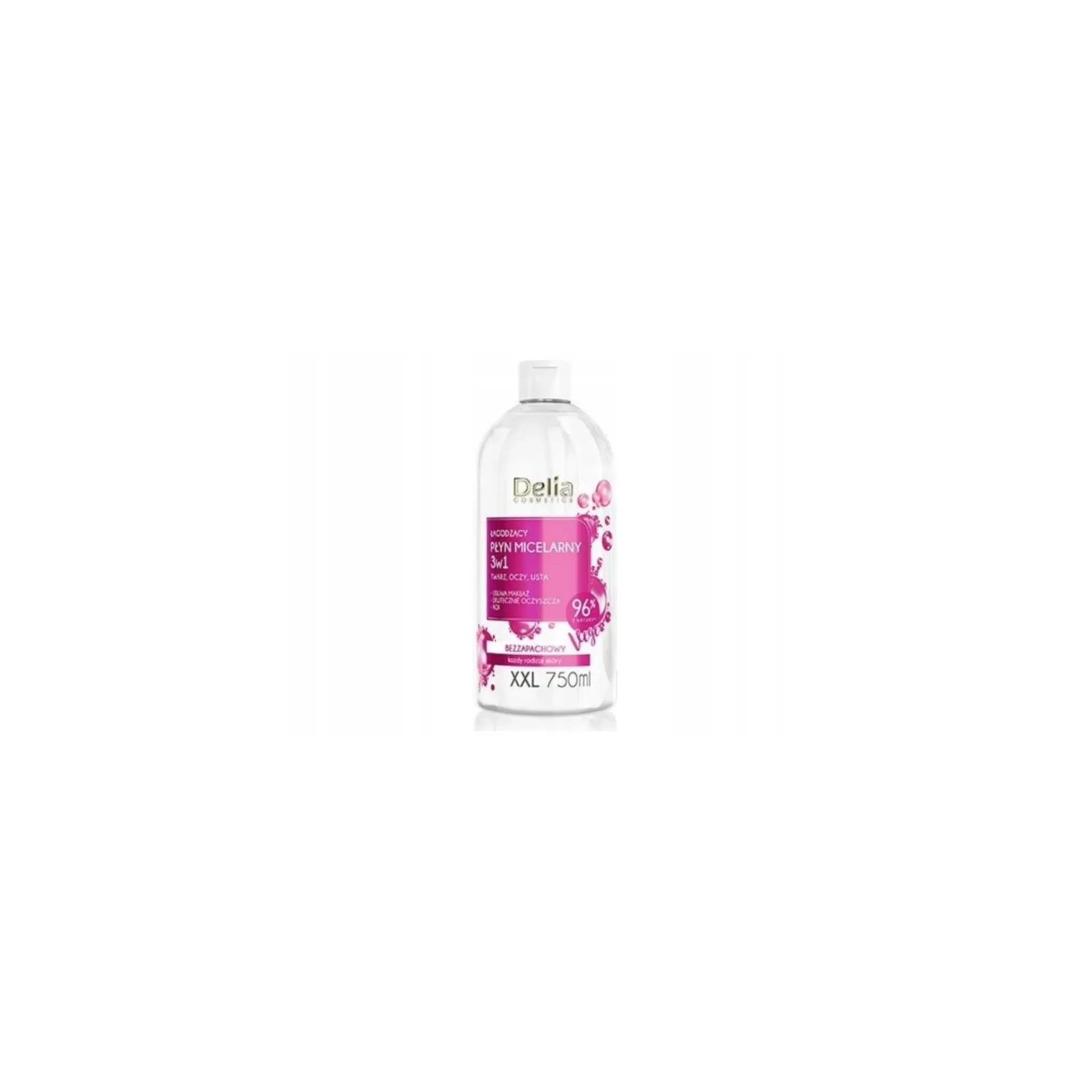 DELIA Micellar Water 3in1 płyn micelarny do twarzy, oczu i ust łagodzący 750ml