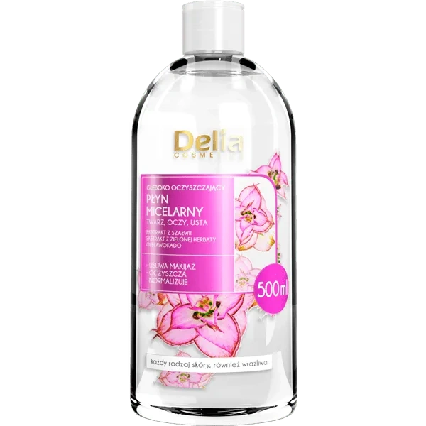 DELIA Głęboko oczyszczający płyn micelarny z Szałwią 500ml