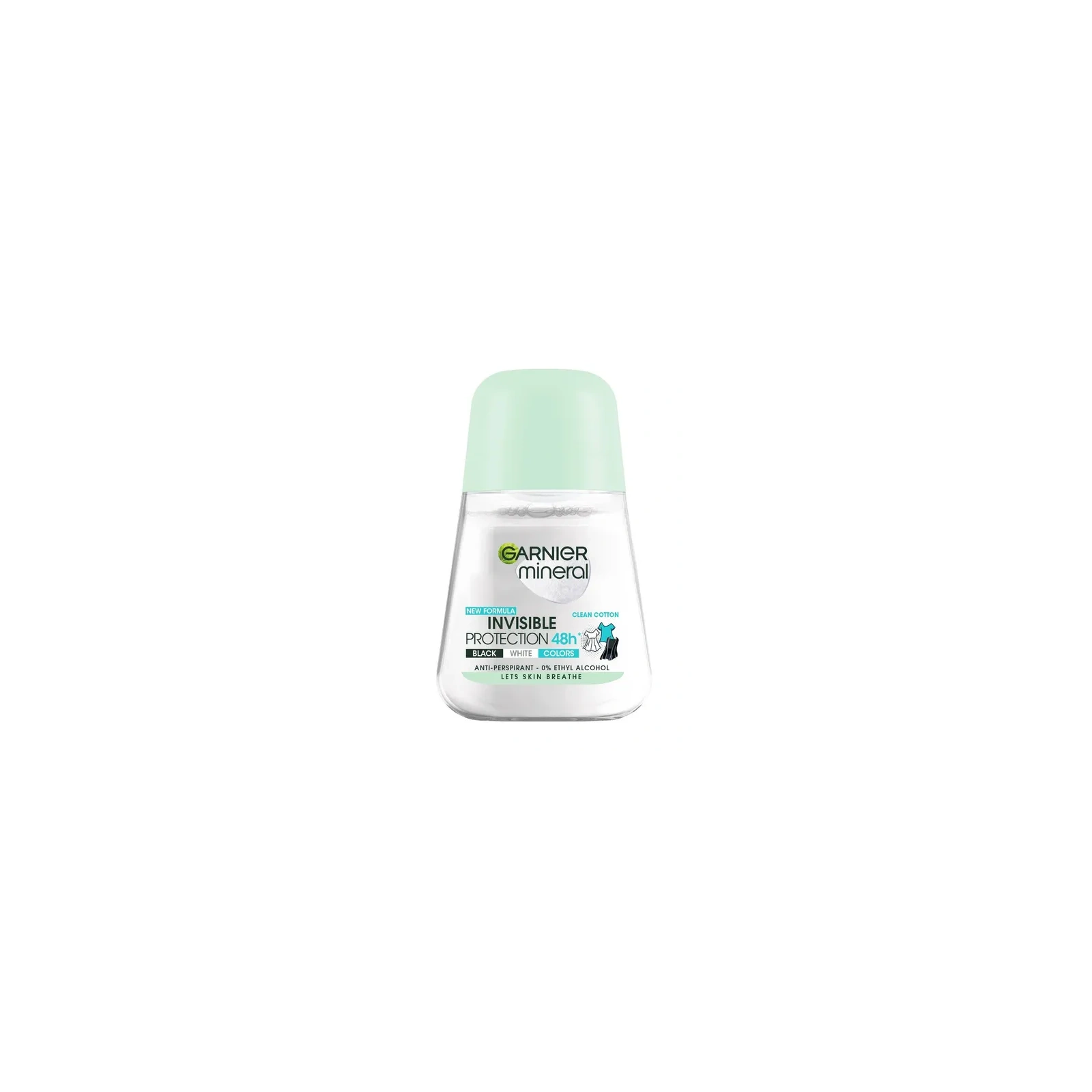 GARNIER Mineral Invisible roll on Clean Cotton 50ml