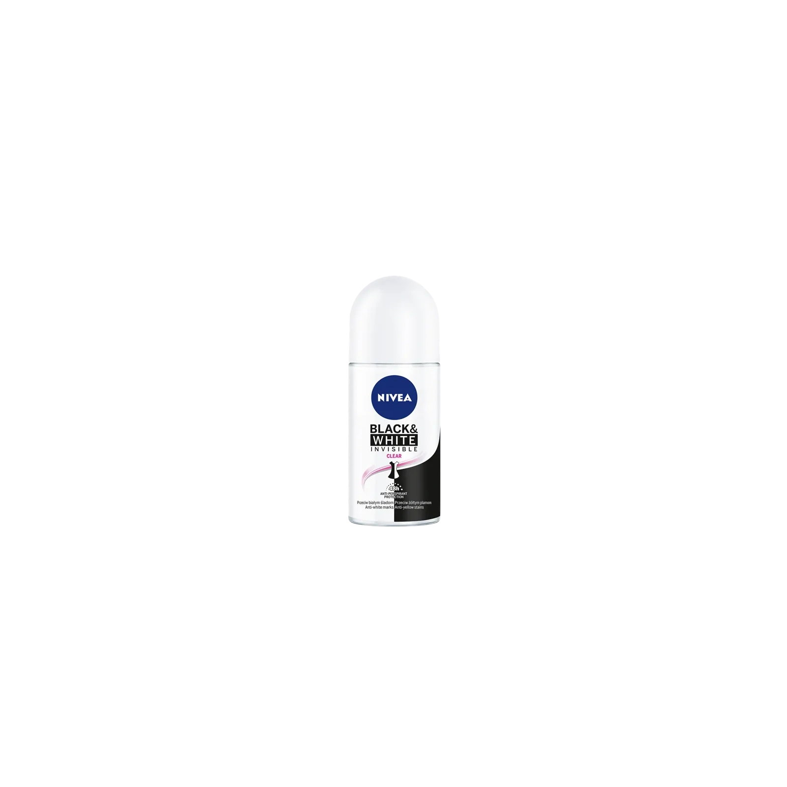 NIVEA Women roll-on dezodorant antyperspirant Black & White Invisible Clear 50ml