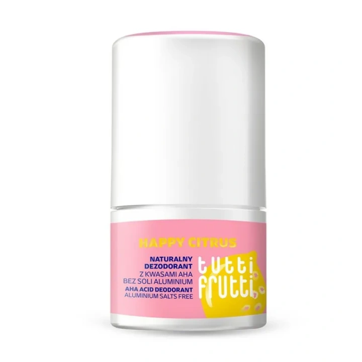 FARMONA Tutti Frutti naturalny dezodorant roll-on bez soli i aluminium Happy Citrus 50ml