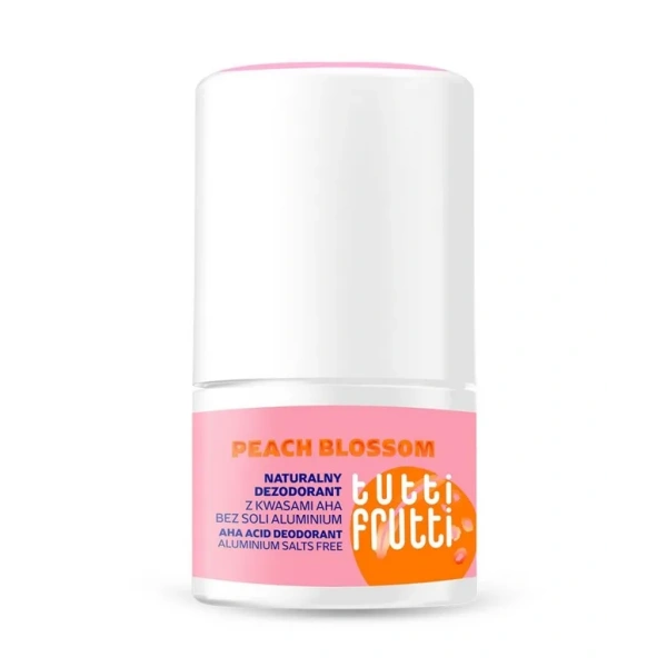 FARMONA Tutti Frutti naturalny dezodorant roll-on bez soli i aluminium Peach Blossom 50ml