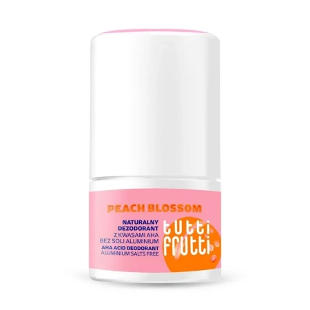 FARMONA Tutti Frutti naturalny dezodorant roll-on bez soli i aluminium Peach Blossom 50ml