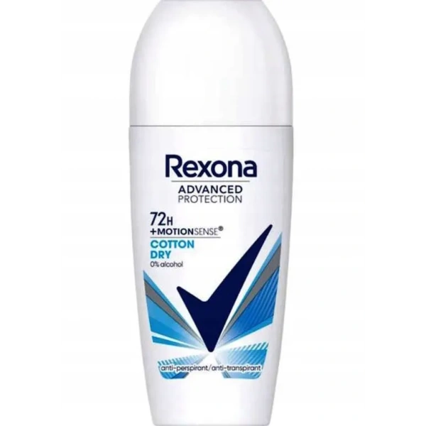 REXONA Women deo roll-on antyperspirant Advanced Protection Cotton Dry 72H 50ml