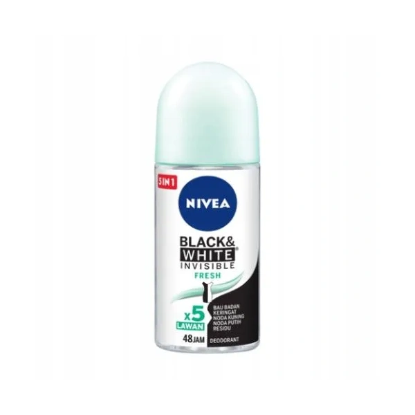 NIVEA Women roll-on dezodorant antyperspirant Black&White Invisible Fresh 50ml