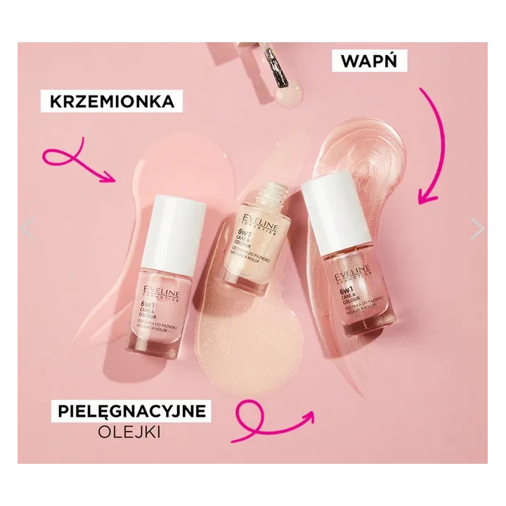 EVELINE Nail Therapy odżywka do paznokci Care&Colour 6w1 Dusty Pink 5ml