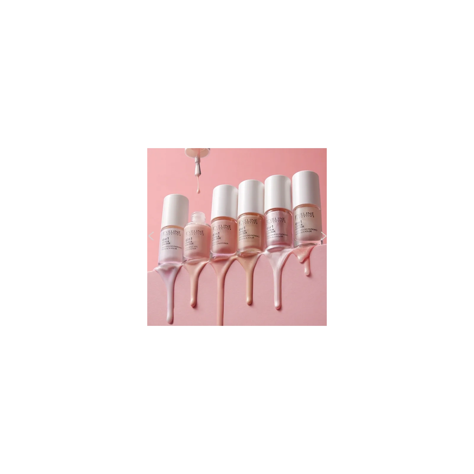 EVELINE Nail Therapy odżywka do paznokci Care&Colour 6w1 Dusty Pink 5ml