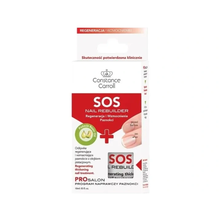 CONSTANCE CARROLL Pro Salon odżywka do paznokci regenerująca SOS Nail Rebuilder 10ml 