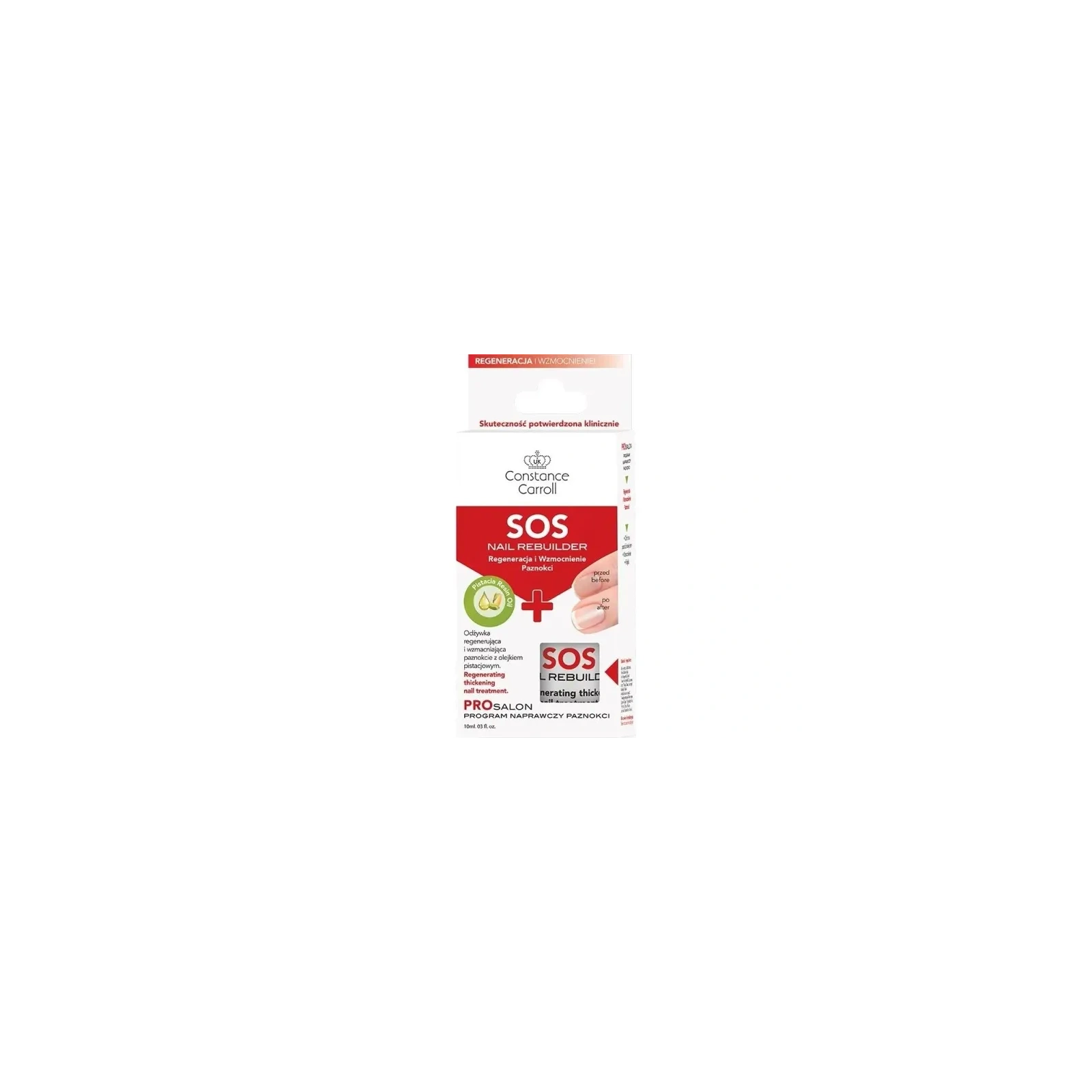 CONSTANCE CARROLL Pro Salon odżywka do paznokci regenerująca SOS Nail Rebuilder 10ml 