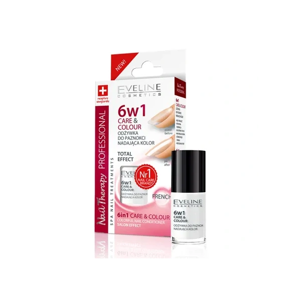 EVELINE Nail Odżywka do paznokci Care&Colour 6w1 French 5ml
