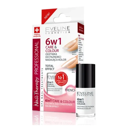 EVELINE Nail Odżywka do paznokci Care&Colour 6w1 French 5ml