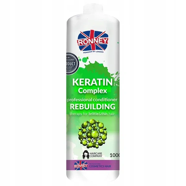 RONNEY Keratin Complex odbudowująca odżywka do włosów suchych i łamliwych 1000ml