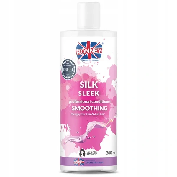 RONNEY Silk Sleek wygładzająca odżywka do włosów cienkich i matowych 300ml